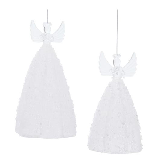 Melrose Glass Angel Ornament Set
